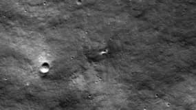 Le site où la Nasa pense que la sonde russe Luna-25 s'est écrasée sur la surface lunaire.