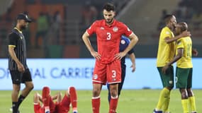 Montassar Talbi après Afrique du Sud-Tunisie, à Korhogo le 24 janvier 2024