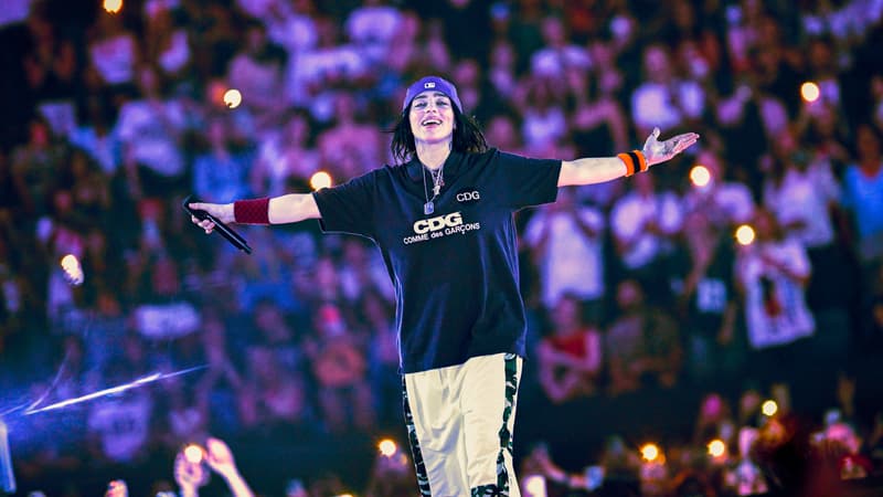 Billie Eilish en concert à Londres à la O2 Arena, le 10 juillet 2025