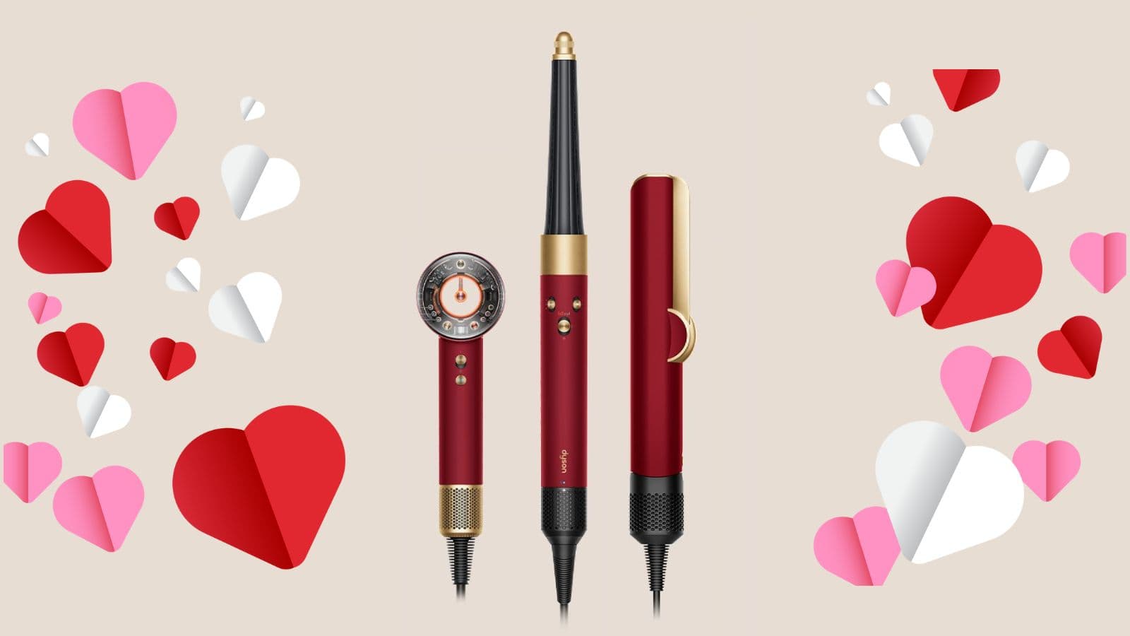 Dyson met ses appareils pour cheveux aux couleurs de la saint-valentin, ils sont à se procurer de toute urgence!