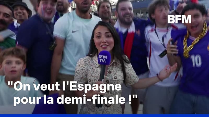 Mondial 2026: les supporters fêtent la victoire de l'équipe de France à la sortie du stade de Boston