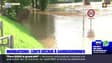 Inondations: lente décrue à Sarreguemines