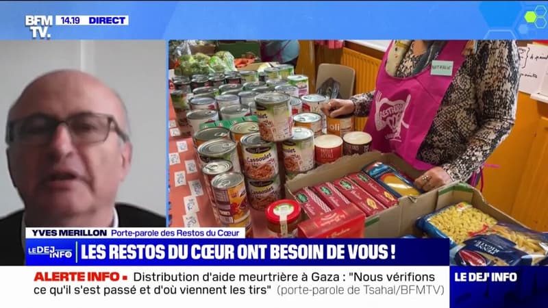 Collecte des Restos du Cœur: On cherche des conserves de poissons, de légumes ou de viande explique Yves Merillon, porte-parole de l'association