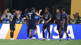 Le PSG lors du quart de finale de la Coupe du monde des clubs 2025 contre le Bayern, le 5 juillet 2025 à Atlanta.