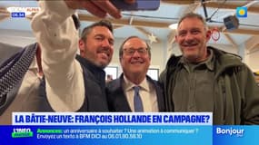 Dédicaces de son nouveau livre, inauguration de la maison médicale... François Hollande était à la Bâtie-Neuve ce lundi