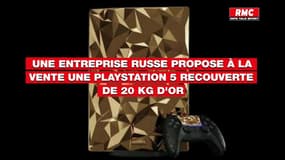 À vendre: une PlayStation 5 recouverte de 20 kilos d’or! 