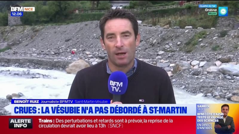 Crues: le soulagement à Saint-Martin-Vésubie, où les cours d'eau n'ont pas débordé