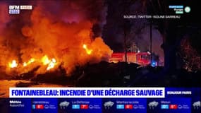 Fontainebleau: incendie d'une décharge sauvage mardi soir