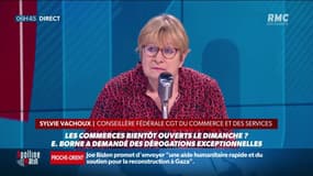 Vers des commerces ouverts le dimanche ? Pour Sylvie Vachoux, conseillère fédérale à la CGT du commerce et des services, "le Covid-19 est un prétexte pour généraliser et banaliser les ouvertures dominicales"