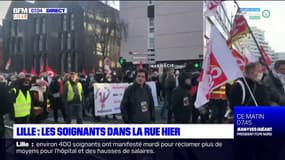 Lille: les soignants étaient dans la rue mardi
