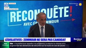 Elections législatives: Eric Zemmour ne sera pas candidat