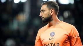 Gianluigi Donnarumma sous les couleurs du PSG en 2023.