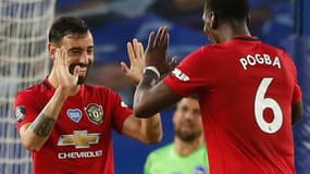 Bruno Fernandes et Paul Pogba (Manchester United)