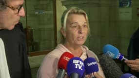 Véronique Monguillot, veuve de Philippe Monguillot, chauffeur de bus mort après avoir été roué de coups à Bayonne, aux assises de Pyrénées-Atlantiques, le 21 septembre 2023