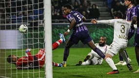 Lacazette buteur lors de Lyon-Toulouse, 10 décembre 2023