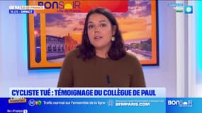 Cycliste tué à Paris: un collègue de Paul témoigne sur BFM Paris IDF