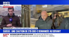 Incendie de Crans-Montana: une caution de 200.000 francs suisses demandée au gérant du bar pour autoriser sa libération