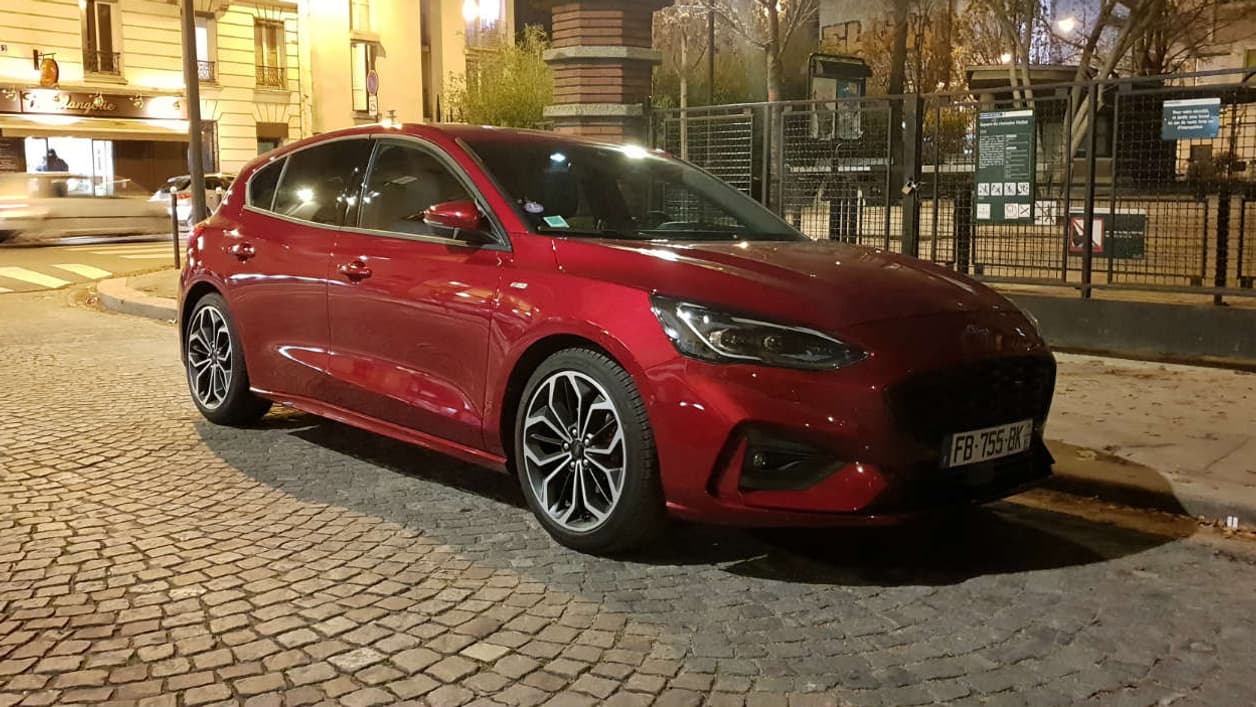 La Focus ST-Line de notre essai. Avec une utilisation en ville et dans les bouchons principalement, la consommation du 3 cylindres a un peu flambé.
