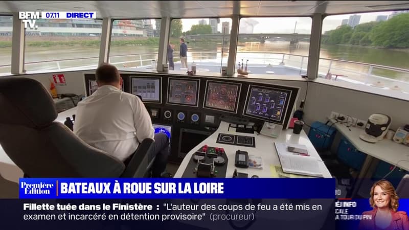 Ce bateau à roue permet de s'aventurer sur les eaux peu profondes de la Loire