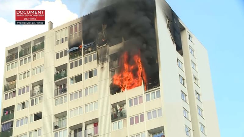 L'incendie s'est déclaré au 17e étage d'un immeuble d'Aubervilliers