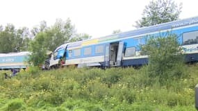 Les deux trains accidentés