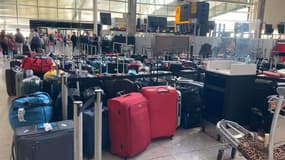 Vendredi, Irina Garrett a été contrainte de laisser ses valises dans le terminal de l'aéroport d'Heathrow à Londres.