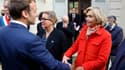 Valérie Pécresse et Emmanuel Macron lors de l'inauguration de la maison d'Emile Zola le 26 octobre 2021