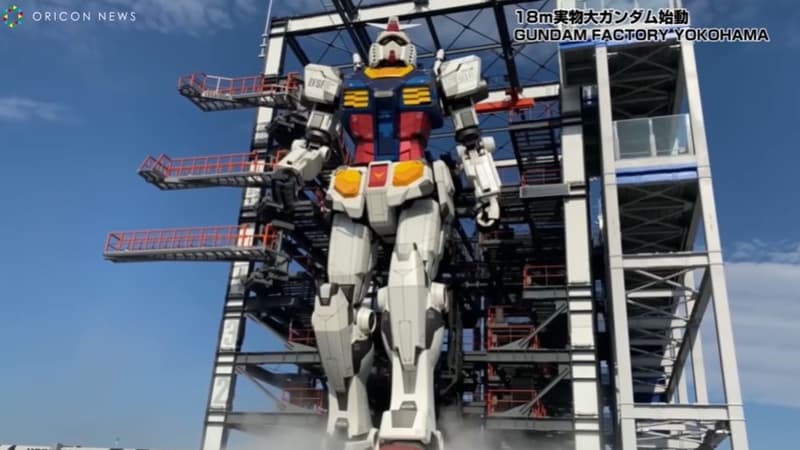 Le robot Gundam au Japon
