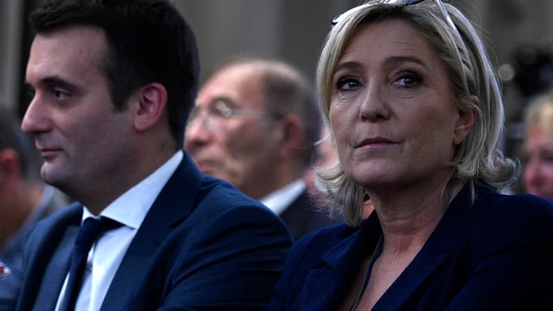 Marine Le Pen et Florian Phliippot. 