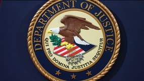 Le sceau du ministère de la Justice à Washington, DC, le 28 novembre 2018.