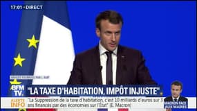 Macron devant les maires : "La taxe d'habitation est un impôt profondément injuste"