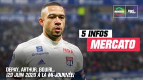 Depay, Arthur, Gouiri... Les 5 infos mercato du 29 juin 2020 à la mi-journée