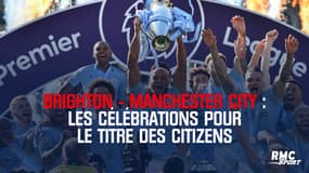 Les célébrations de Manchester City après son sacre de champion d'Angleterre