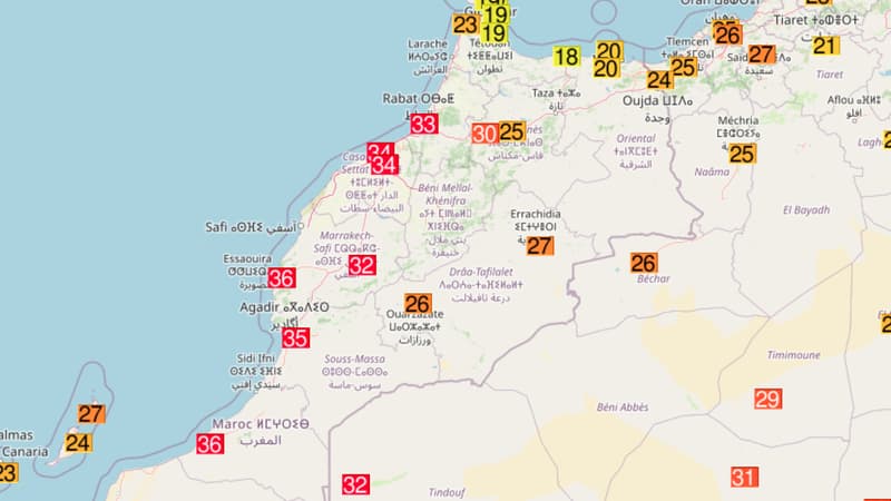 Jusqu'à 36,6°C: le Maroc bat son record de chaleur pour un mois de février