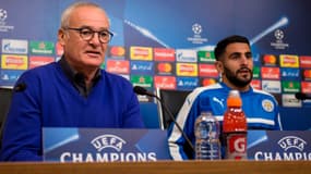 Claudio Ranieri et Riyad Mahrez 