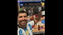 Sergio Agüero dans le vestiaire des Argentins après la finale de la Coupe du monde 2022