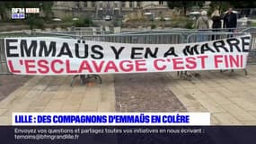 Lille: des compagnons d'Emmaüs en colère