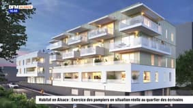 Habitat en Alsace : exercice des pompiers en situation réelle au quartier des écrivains