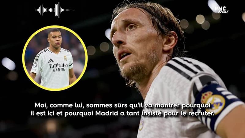 Real Madrid : Modric défend (aussi) Mbappé, "il va prouver sa valeur"