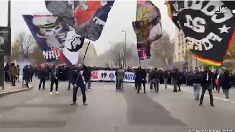 PSG-Nantes: les images de l’impressionnant cortège du Virage Auteuil pour ses 30 ans