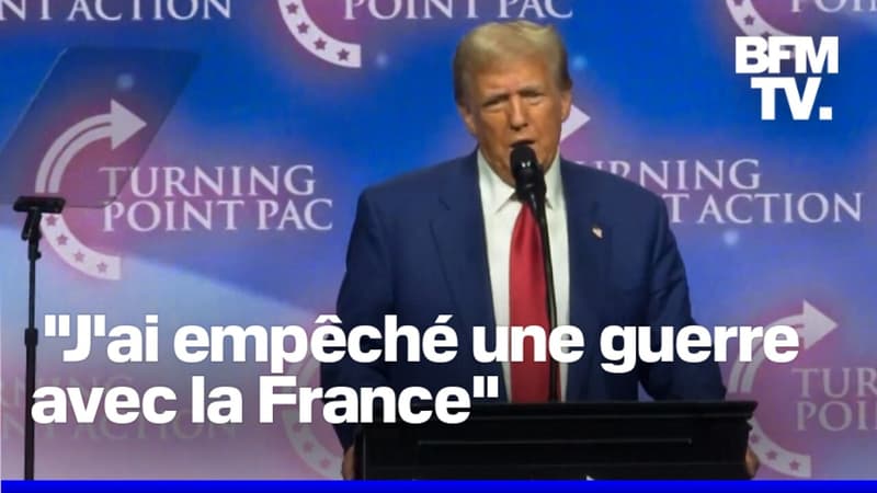 Donald Trump se vente d'avoir empêché une guerre commerciale avec la France et se met à imiter Emmanuel Macron