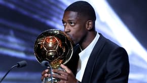 Ousmane Dembélé et le trophée du Ballon d'or - le 22/09/2025