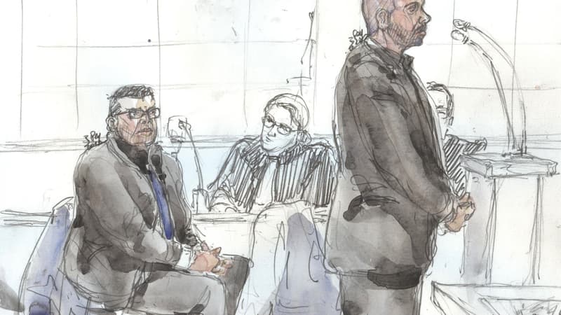 Antoine Q. et Nicolas R, lors de leur procès aux Assises de Paris le 14 janvier 2019. - Benoit PEYRUCQ - AFP