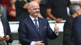 Le président de la Fifa Gianni Infantino le 20 juin 2025 à Miami pour le match Flamengo-Bayern