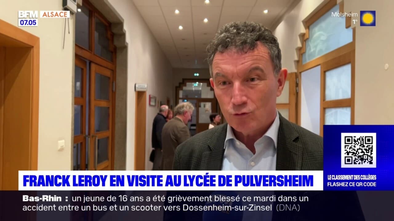 Haut Rhin Franck Leroy En Visite Au Lycée Pulverhseim 2623