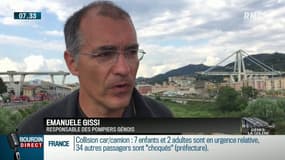 Pont à Gênes: "L'objectif est de trouver des survivants jusqu'au bout des opérations"