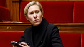 La députée Renaissance Laure Miller à l'Assemblée nationale le 7 février 2023 