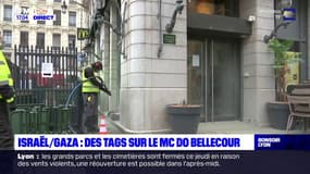 Lyon: des tags anti-israéliens sur le Mc Donald's de Bellecour