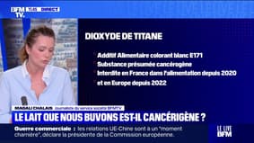 Particules de dioxyde de titane, cancérigènes potentiels pour l'homme, détecté dans le lait