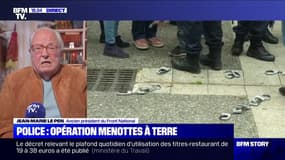 Jean-Marie Le Pen parle d'"accusations excessives" contre la police
